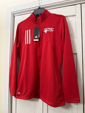 Women’s Adidas Red Golf Full Zip Jacket Size Large